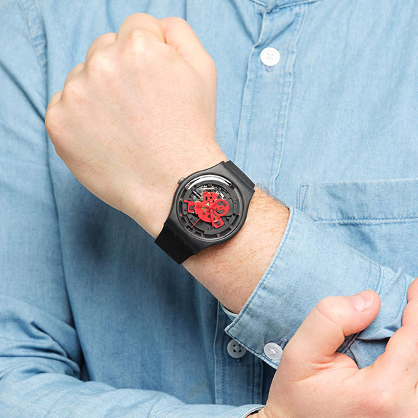 خرید ساعت سواچ مدل TIME TO RED BIG SO32B110،خرید SO32B110،سواچ تهران