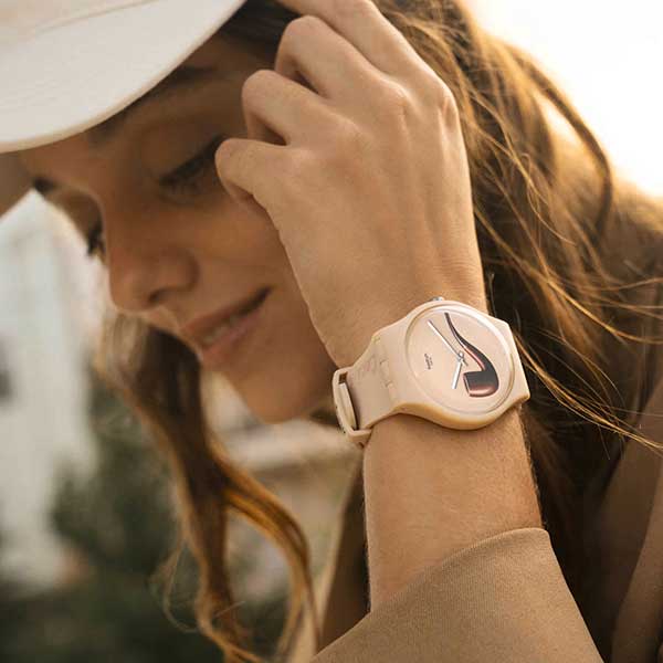 خرید ساعت سواچ مدل LA TRAHISON DES IMAGES BY RENE MAGRITTE SO29Z124،خرید SO29Z124