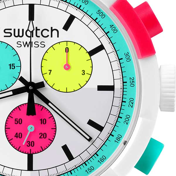 خرید ساعت سواچ مدل SWATCH THE PURITY OF NEON SB06W100،خرید SB06W100،سواچ تهران