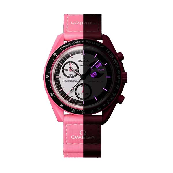 時計 MISSION PINK MOONPHASE SO33P700 omega x swatch Bioceramic MoonSwatch MISSION TO THE PINK