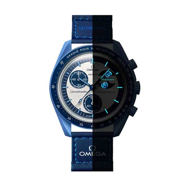 سواچ MISSION TO THE SUPER BLUE MOONPHASE SO33N700